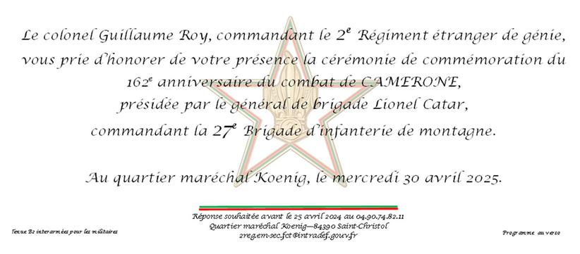 Description : Description : Description : Description : Description : Description : C:\Users\mprch\AppData\Local\Temp\f20e77dc-077b-43e2-b056-3daa5bec92e3_Fw_ Invitation  la crmonie de commmoration du 162e anniversaire du combat de Camerone au 2e Rgiment tranger de gnie le 30 avril 2025.zip.2e3\image005.jpg